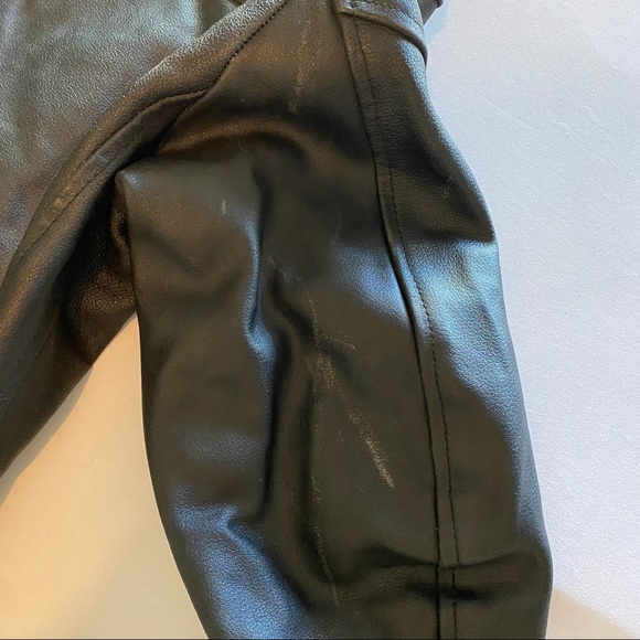 REAL LEATHER Brand men's leather biker motorcycle jacket size 40 - Picture 9 of 15